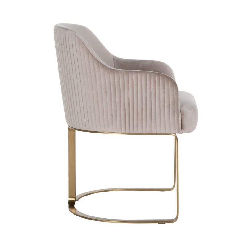 - Eetkamerstoel Hadley khaki velvet fire retardant