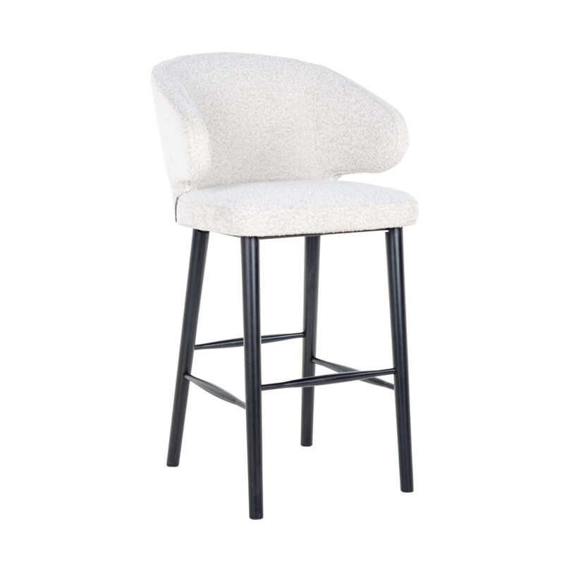 - Barstoel Indigo white bouclé