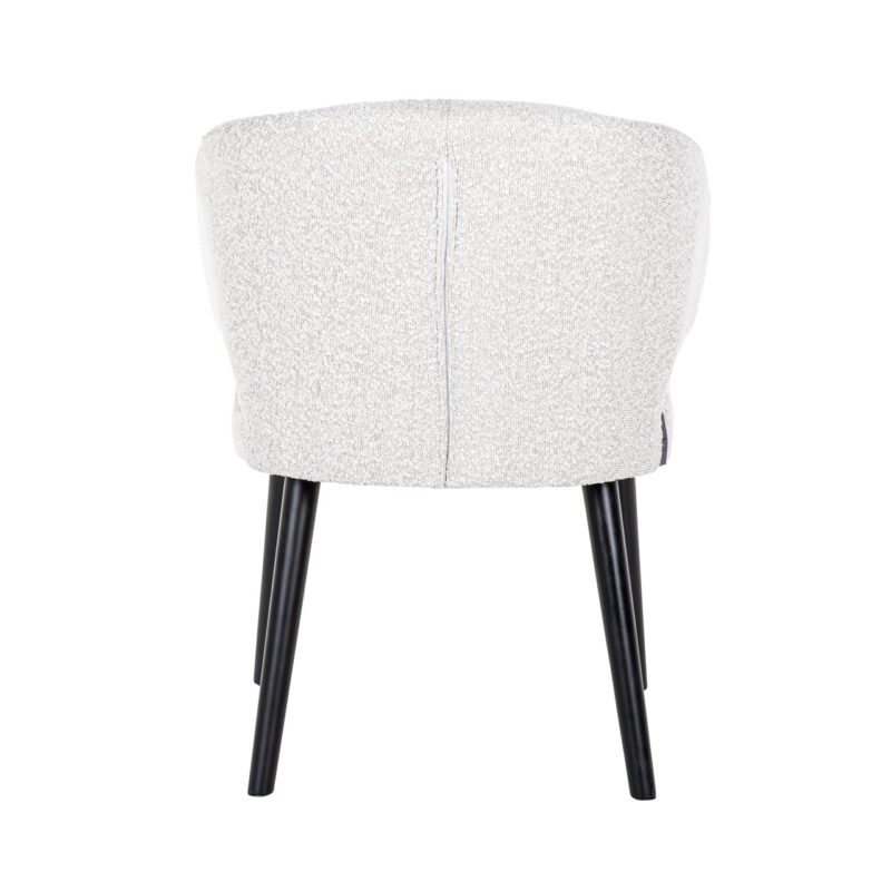 - Eetkamerstoel Indigo white bouclé