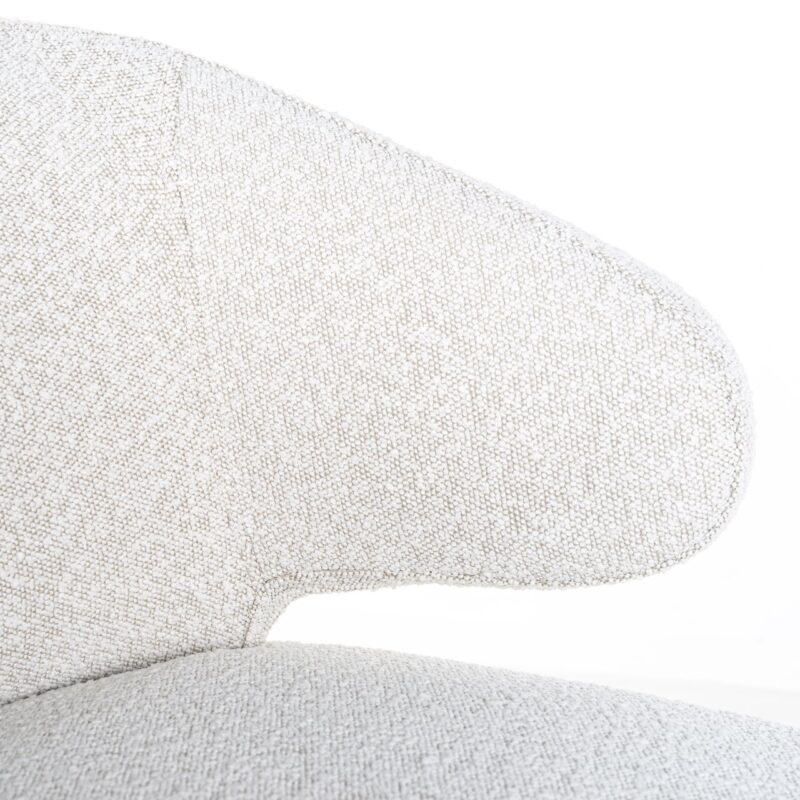 - Eetkamerstoel Indigo white bouclé