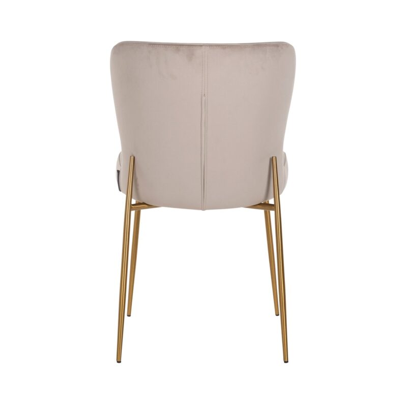 - Eetkamerstoel Odessa khaki velvet fire retardant (Set of 2)