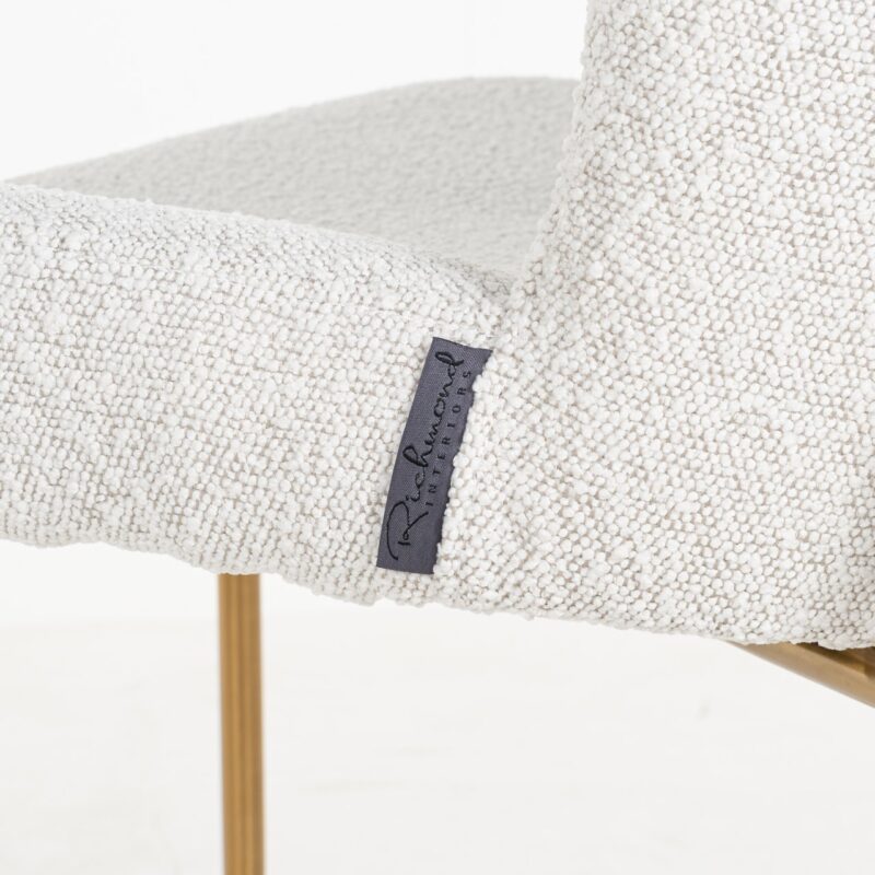 - Eetkamerstoel Odessa white bouclé (Set of 2)