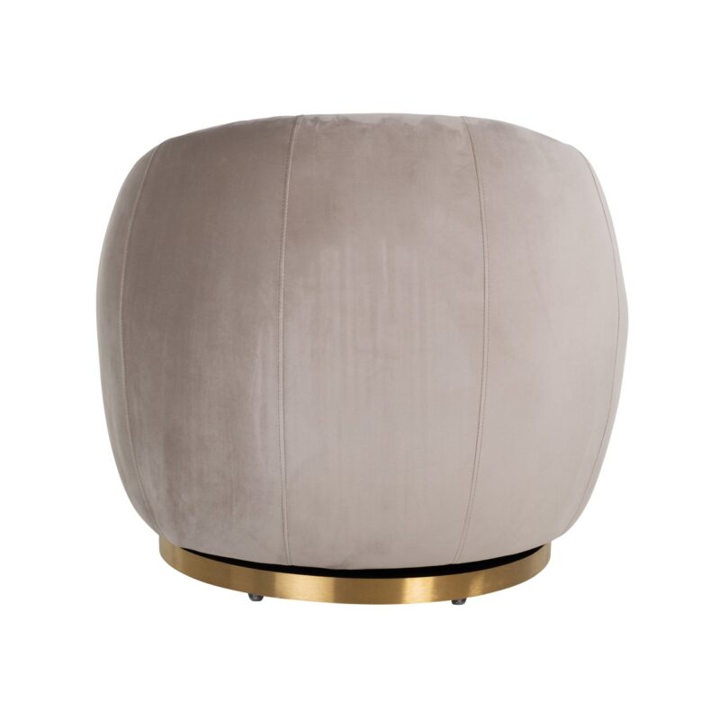 - Lounge stoel Jago khaki velvet