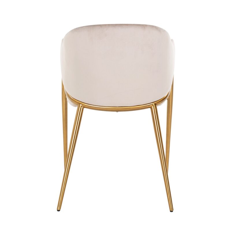 - Eetkamerstoel Gwen khaki velvet fire retardant