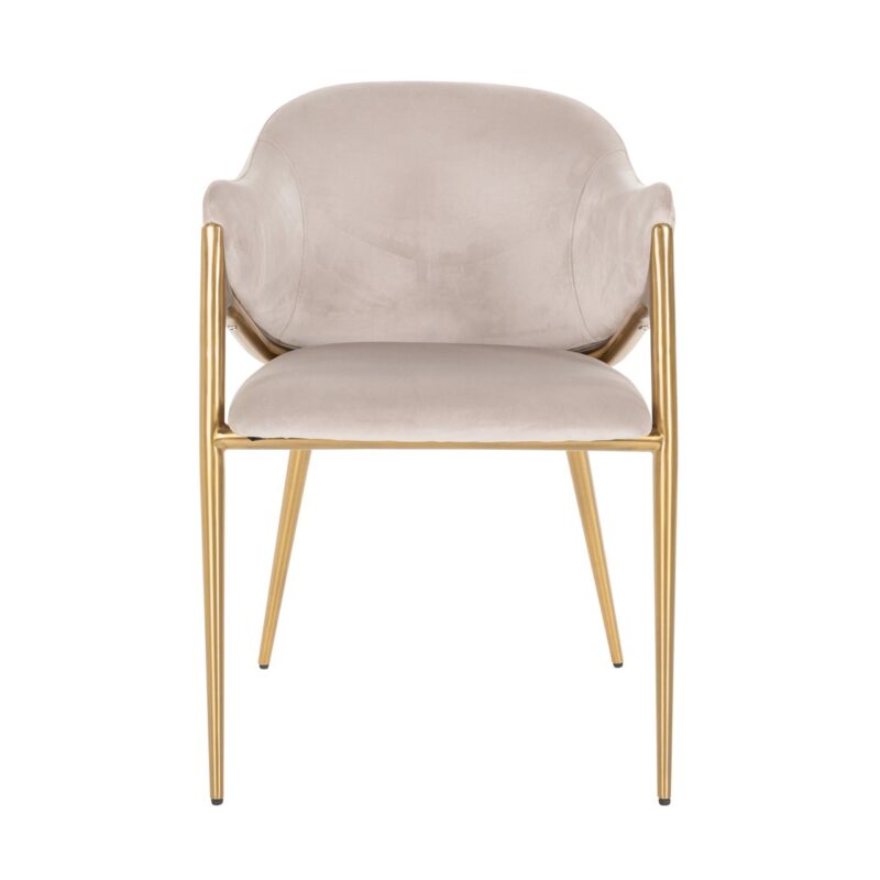 - Eetkamerstoel Gwen khaki velvet fire retardant