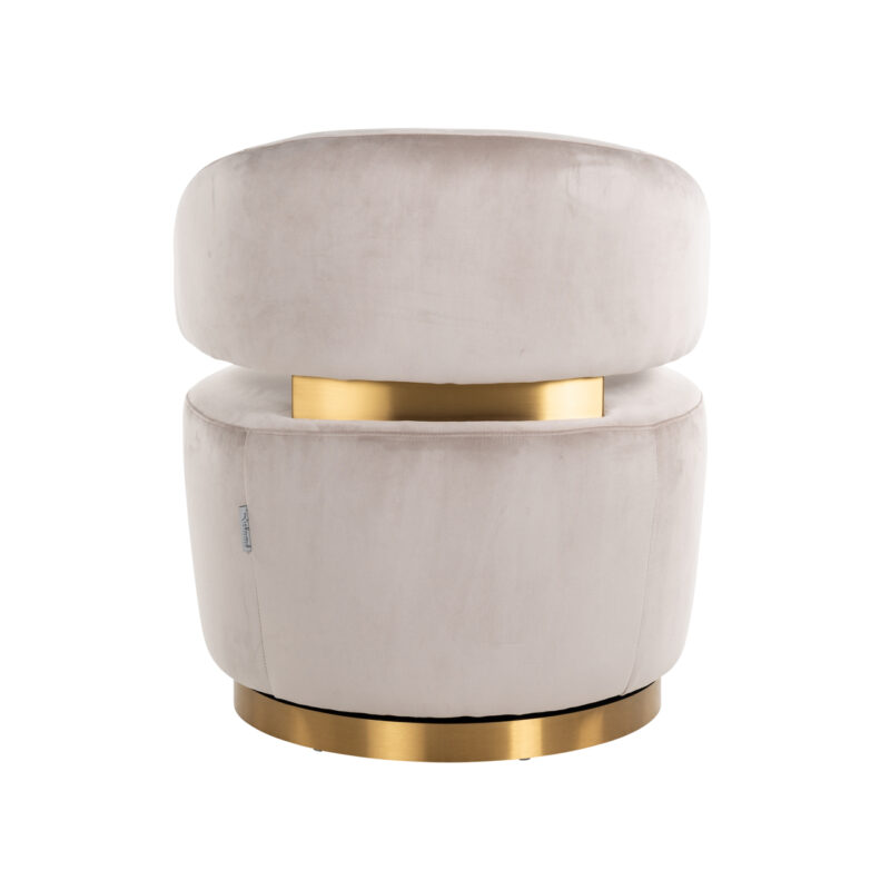- Lounge stoel Maxime khaki velvet