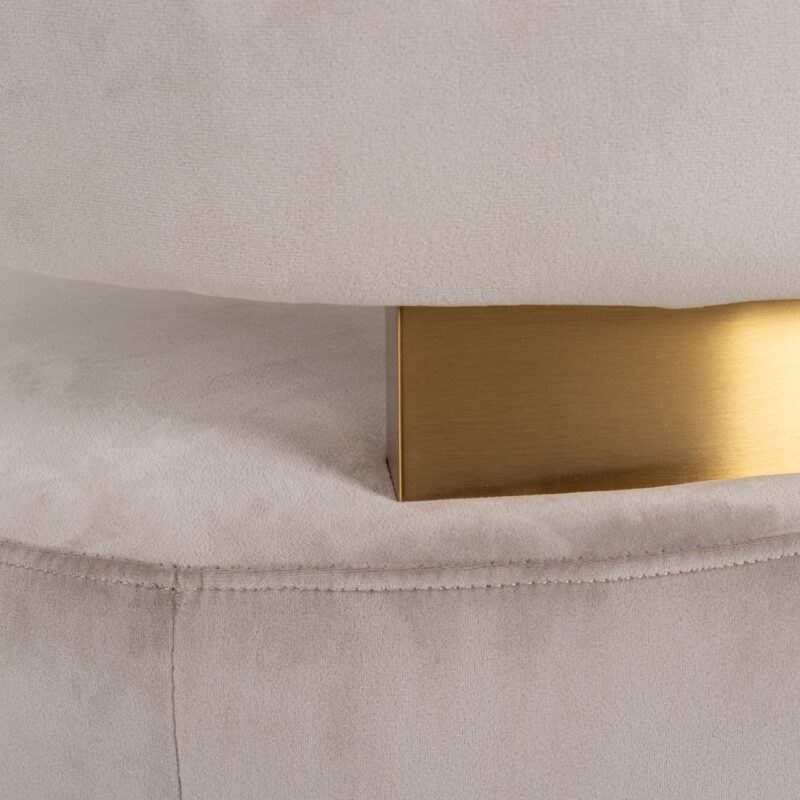 - Lounge stoel Maxime khaki velvet
