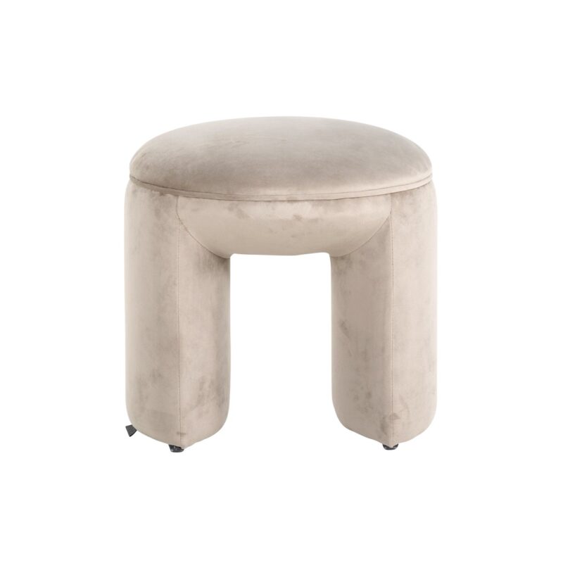 - Poef & Voetenbank Fargo khaki velvet