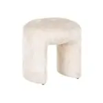 - Poef & Voetenbank Fargo white chenille
