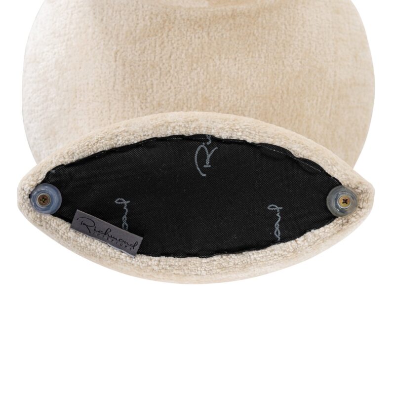 - Poef & Voetenbank Fargo white chenille