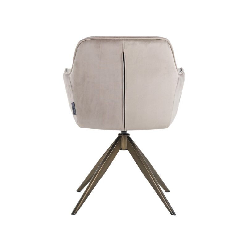 - Eetkamerstoel Aline khaki velvet fire retardant