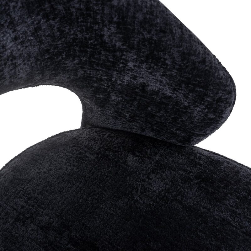 - Eetkamerstoel Savoy black chenille