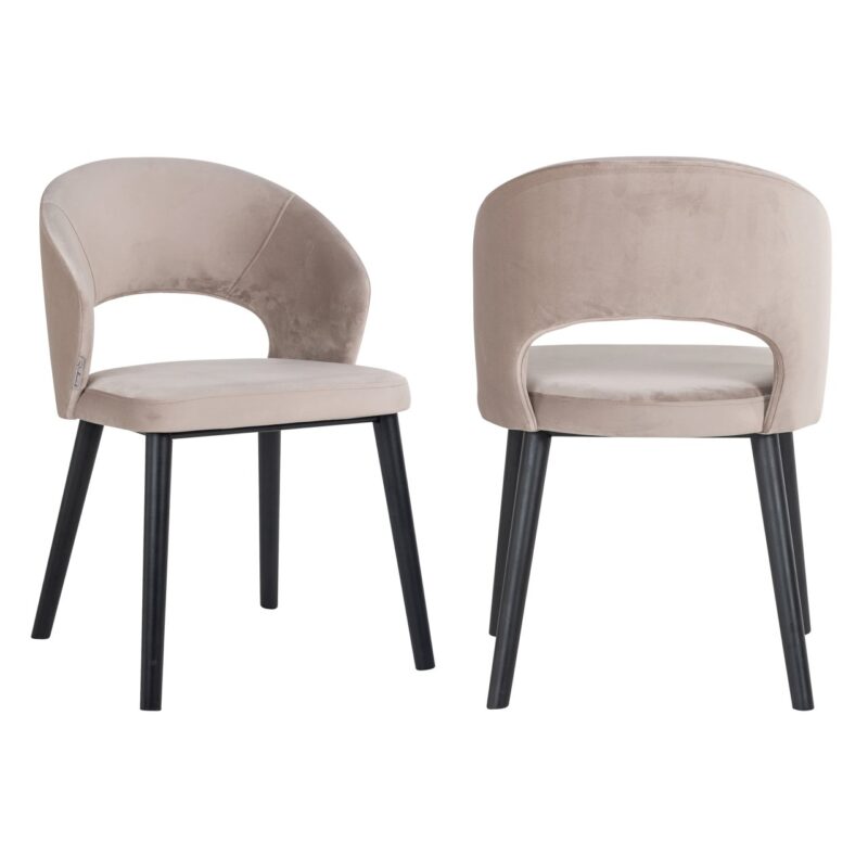 - Eetkamerstoel Savoy khaki velvet