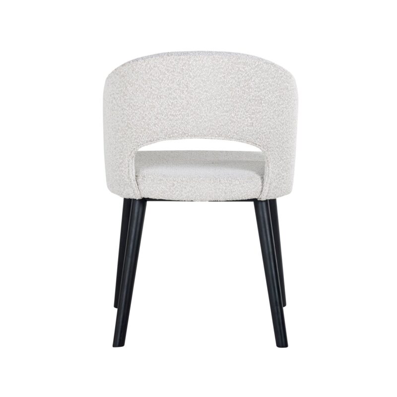 - Eetkamerstoel Savoy white bouclé