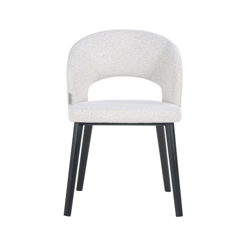 - Eetkamerstoel Savoy white bouclé