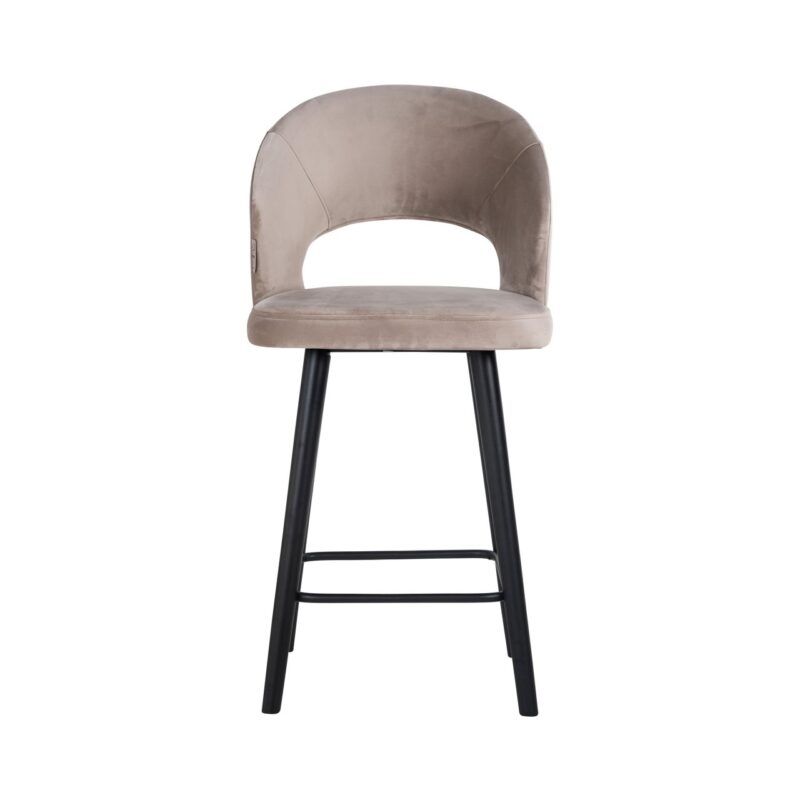 - Counterstoel Savoy khaki velvet