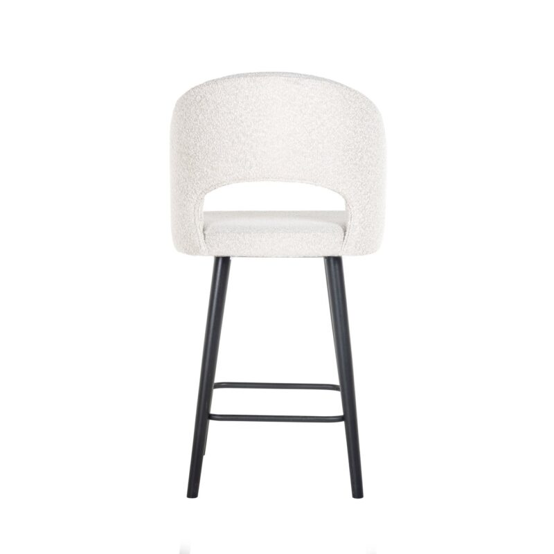 - Counterstoel Savoy white bouclé
