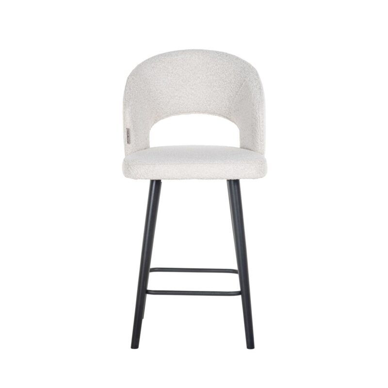 - Counterstoel Savoy white bouclé
