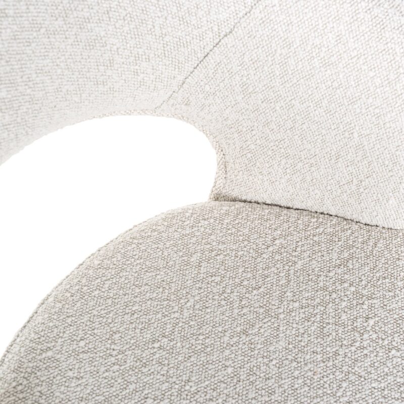 - Counterstoel Savoy white bouclé