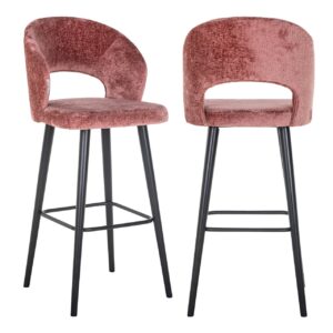 - Barstoel Savoy rose chenille