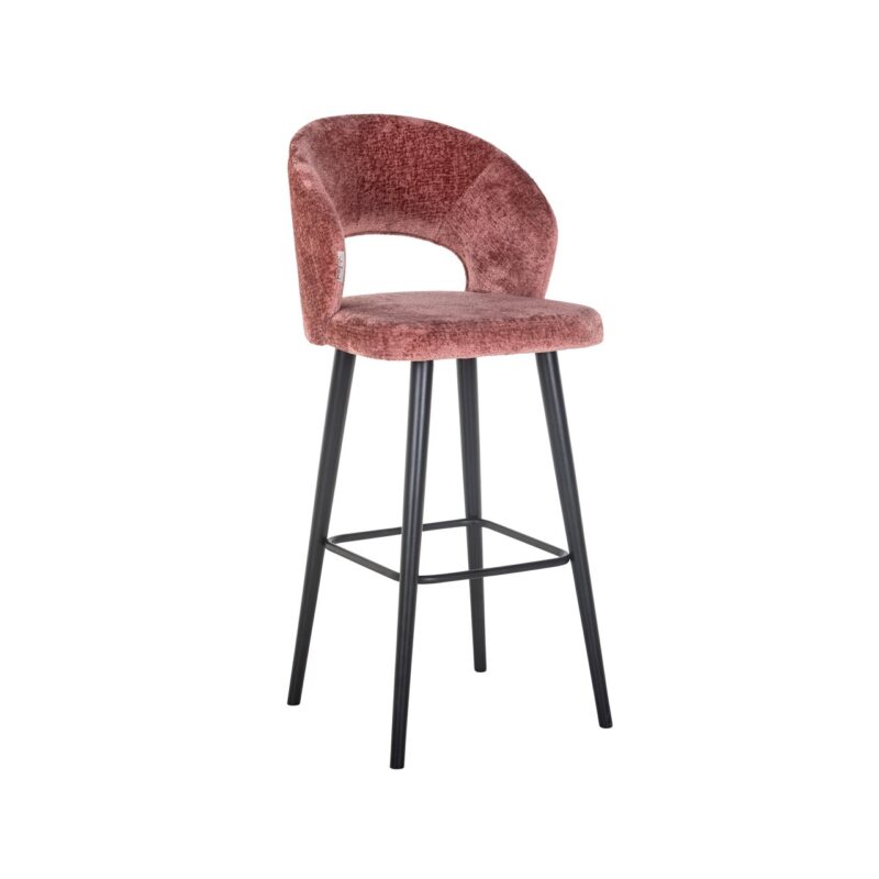 - Barstoel Savoy rose chenille
