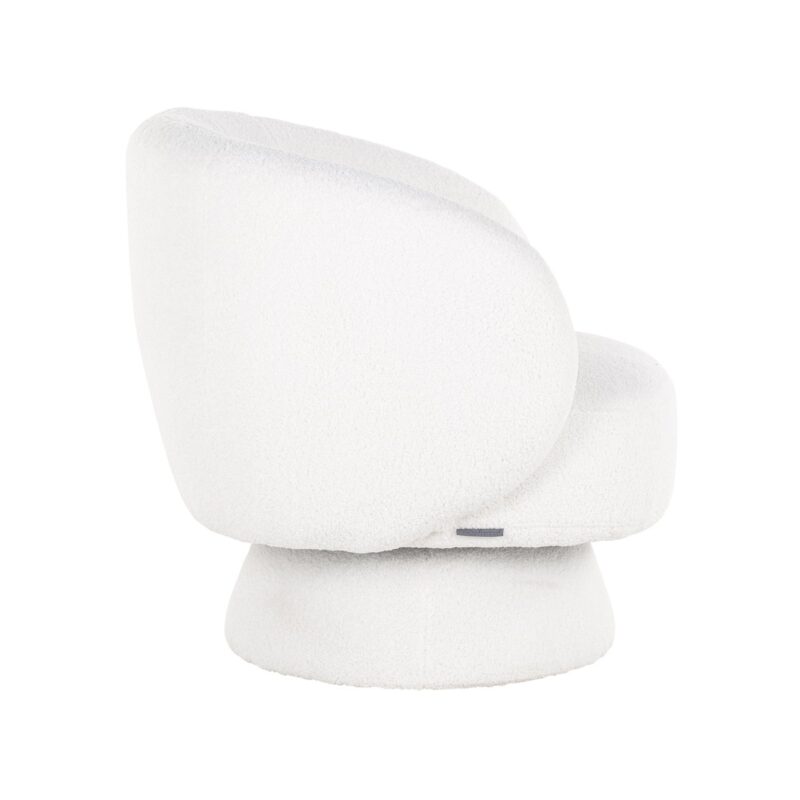 - Lounge stoel Senna white furry