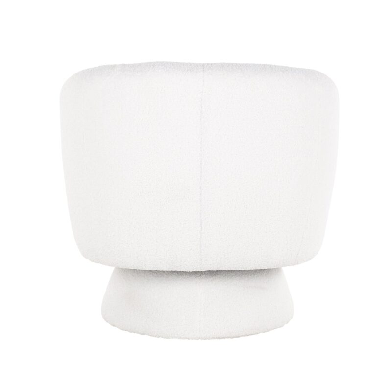 - Lounge stoel Senna white furry