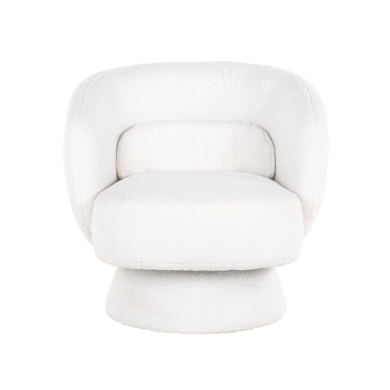- Lounge stoel Senna white furry