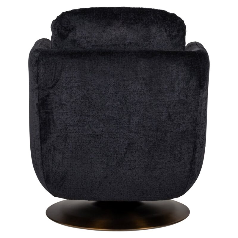 - Lounge stoel Turner black chenille