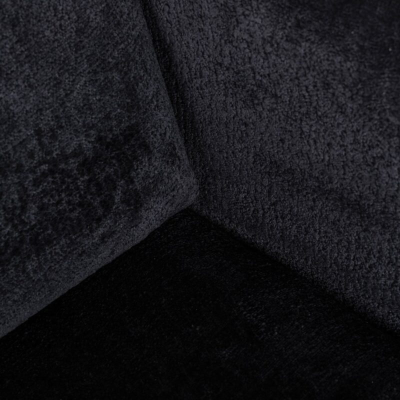 - Lounge stoel Turner black chenille