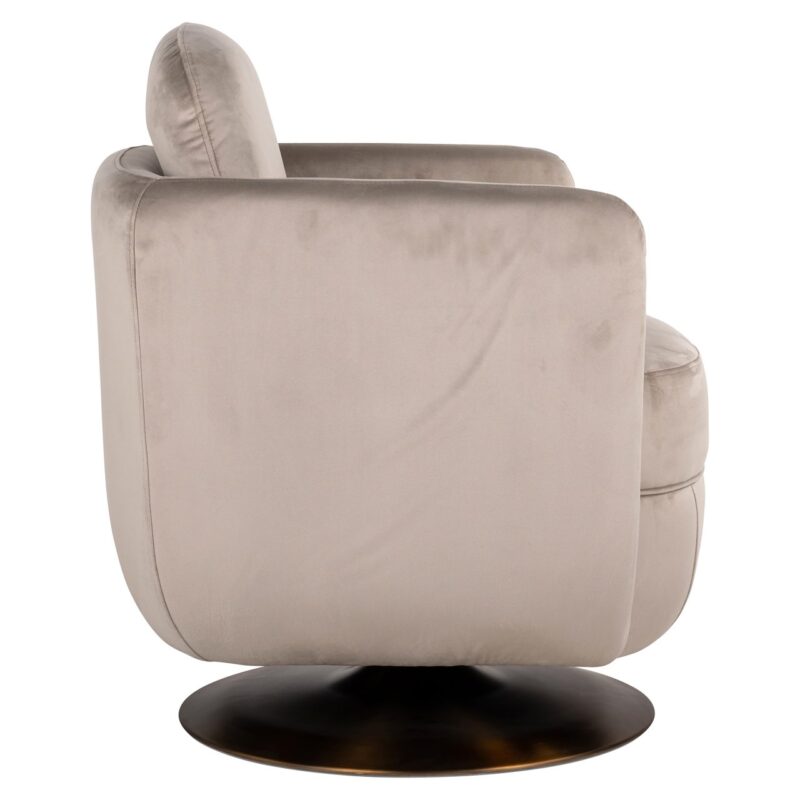 - Eetkamerstoel Turner khaki velvet fire retardant