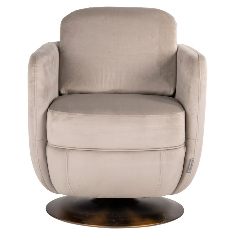 - Eetkamerstoel Turner khaki velvet fire retardant