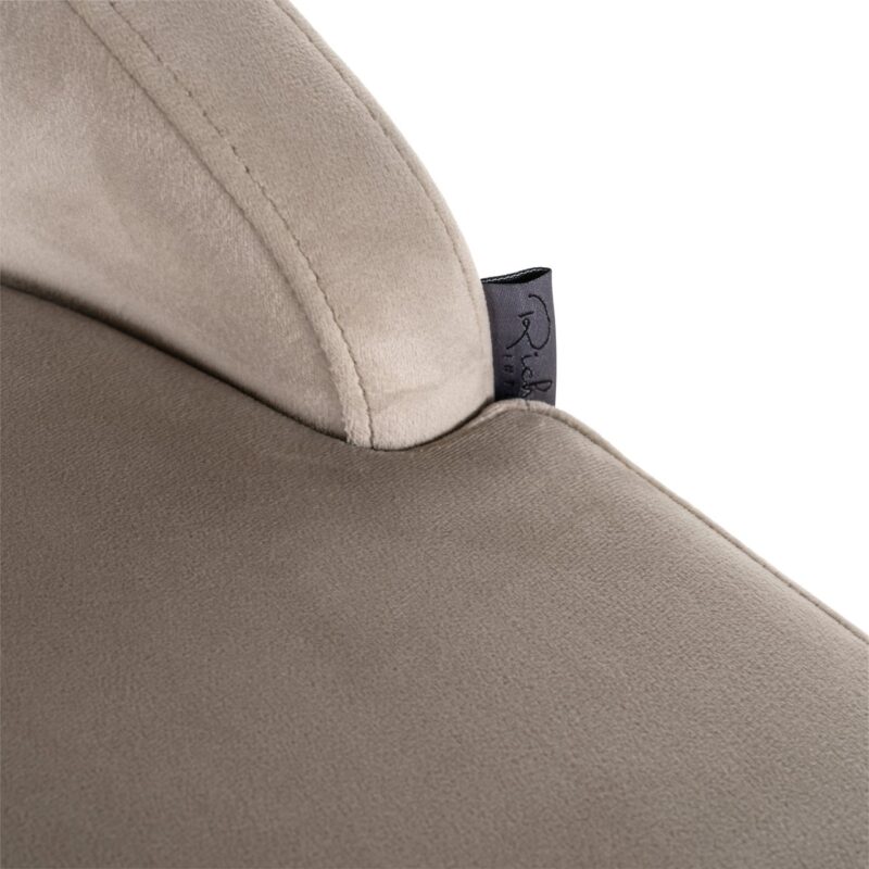 - Barstoel Bolton khaki velvet brushed gold fire retardant (Set of 2)