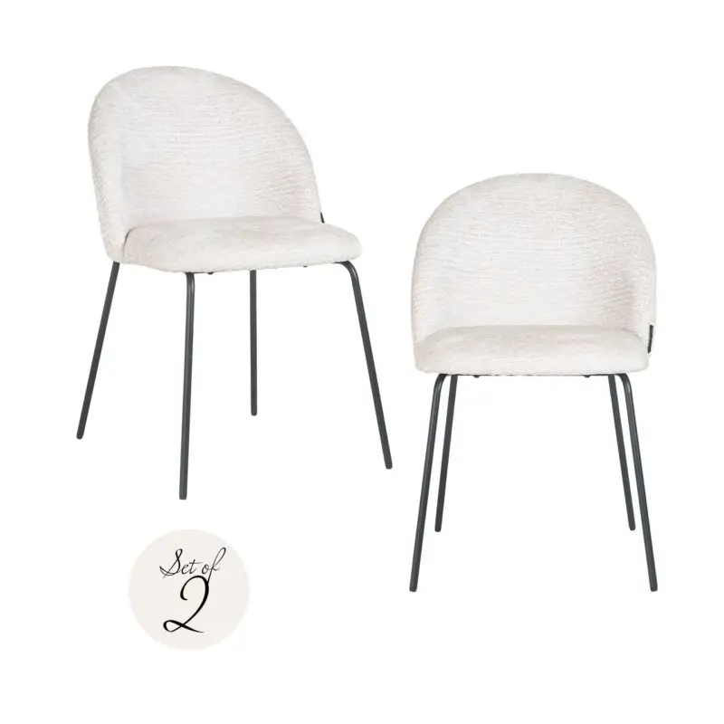 - Eetkamerstoel Alyssa cream fusion (Set of 2)