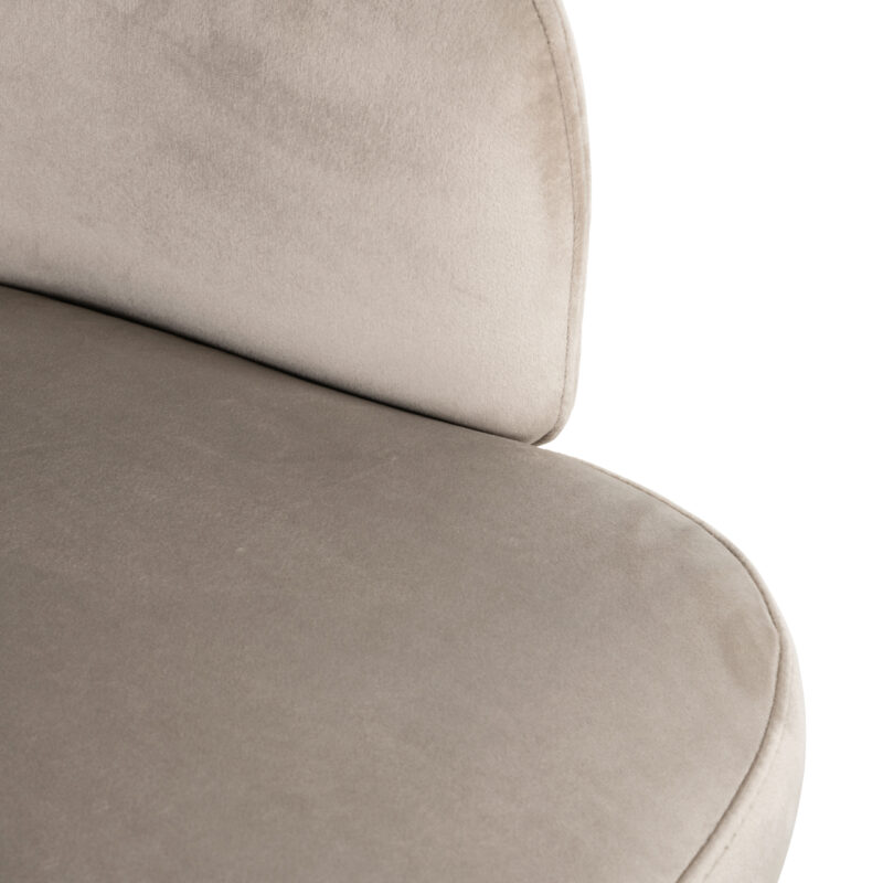 - Eetkamerstoel Amphara khaki velvet fire retardant
