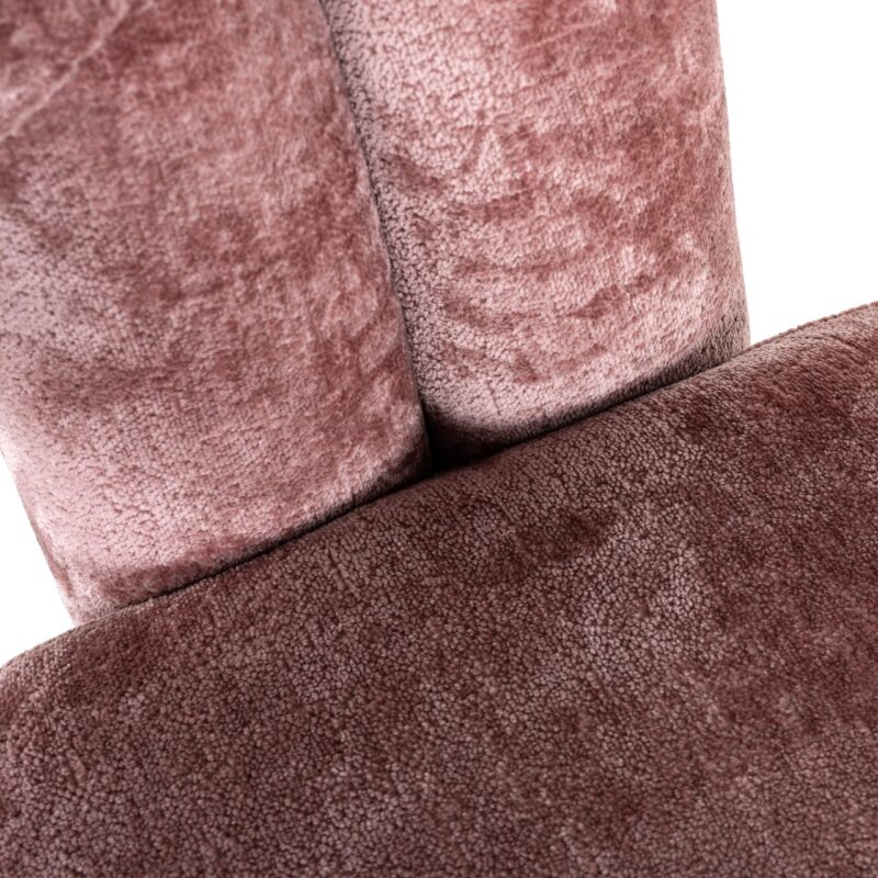 - Lounge stoel Dana rose chenille