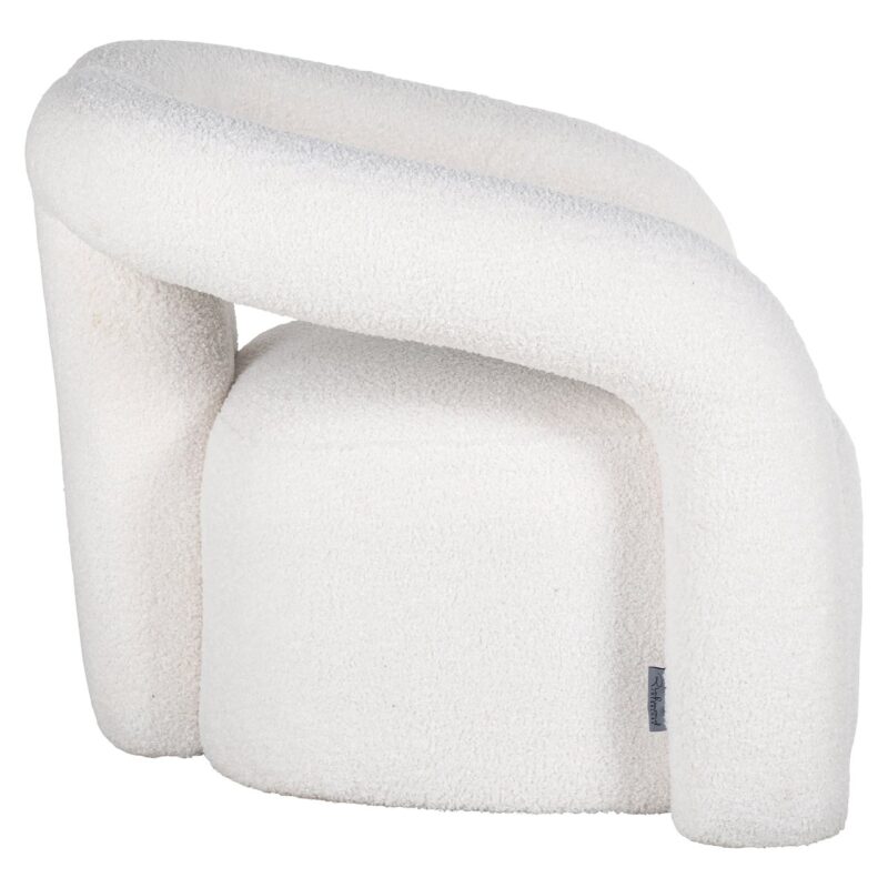 - Lounge stoel Dana white furry