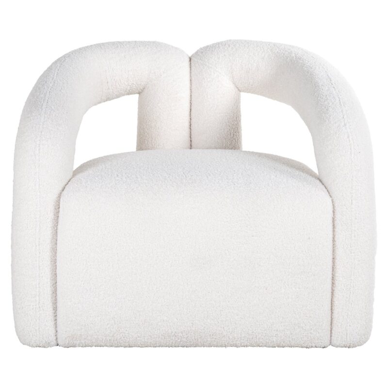 - Lounge stoel Dana white furry