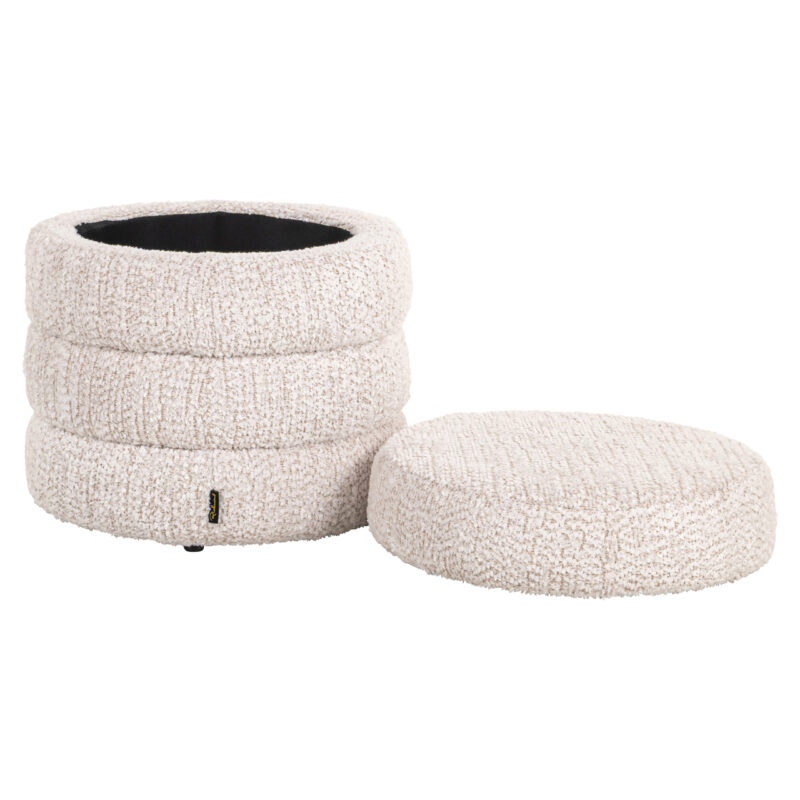 - Poef & Voetenbank Adele lovely cream