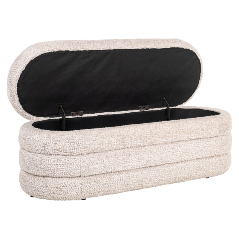 - Poef & Voetenbank Camile lovely cream