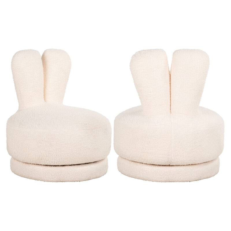 - Lounge stoel Bunny teddy white kids