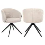 - Eetkamerstoel Olivia natural miami swivel