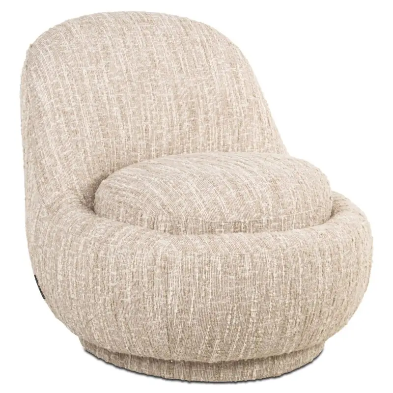- Lounge stoel Arlanda beige angora