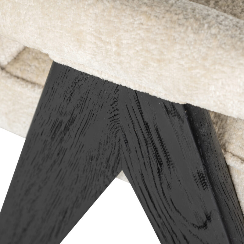 - Eetkamerstoel Cooper white chenille