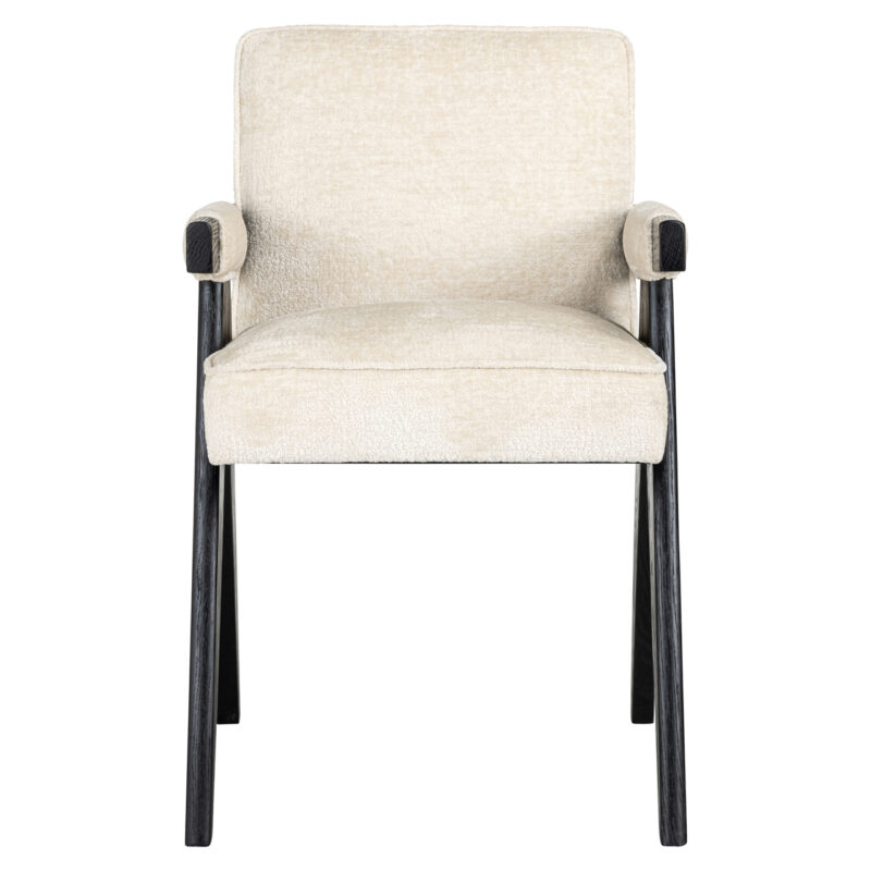 - Eetkamerstoel Cooper white chenille