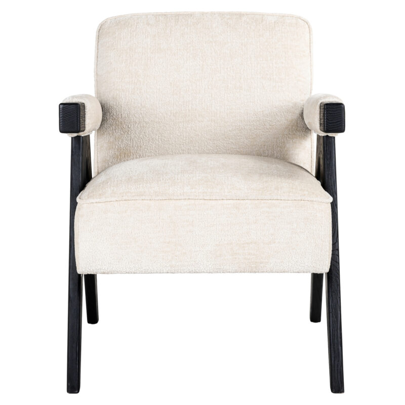- Lounge stoel Cooper white chenille