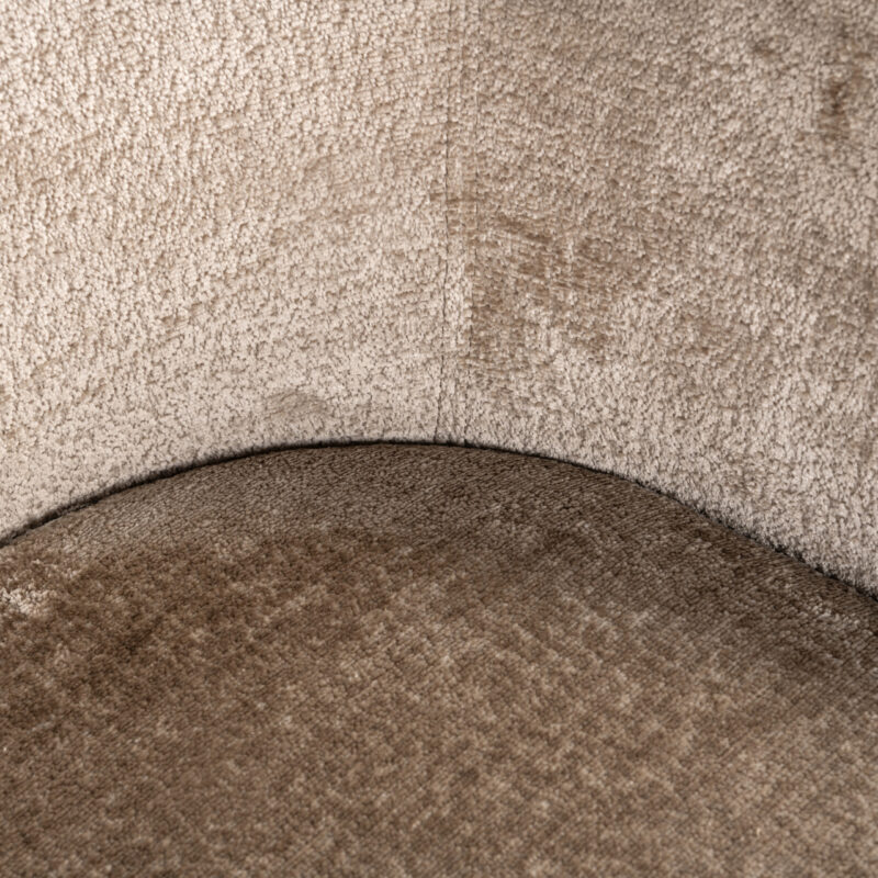 - Eetkamerstoel Ruby taupe chenille