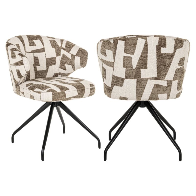 - Eetkamerstoel Milly moss graffic