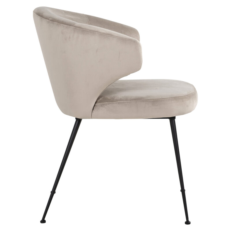 - Eetkamerstoel Xandra khaki velvet