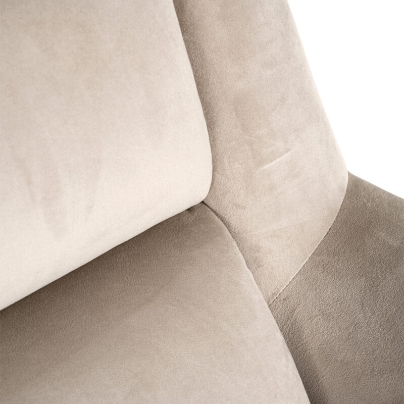 - Lounge stoel Nora khaki velvet